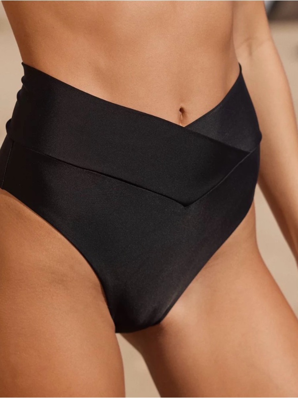 Aerie Crossover High Cut Cheeky Bikini Bottom, sz M